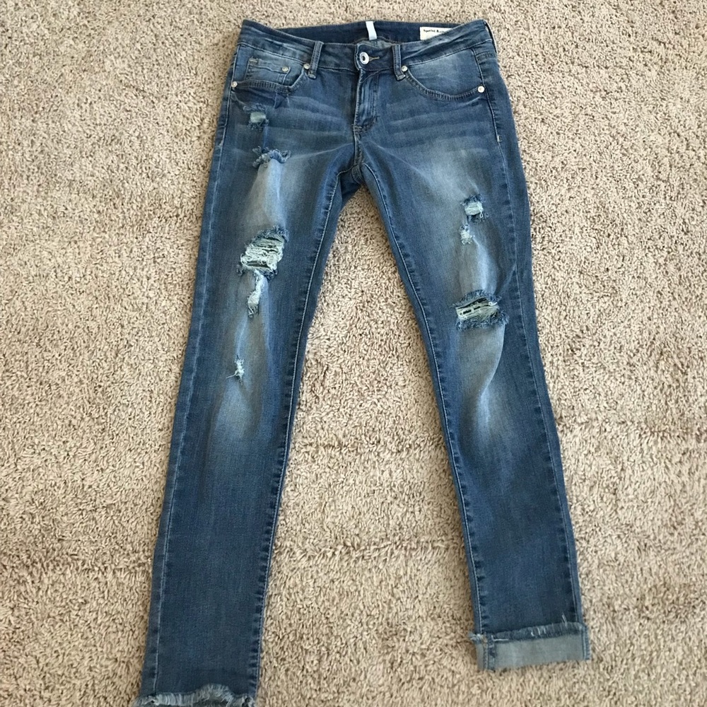 Distressed Skinny Jeans